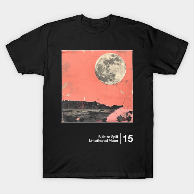 Untethered Moon - Minimal Style Graphic Artwork T-Shirt by saudade